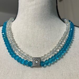 Vintage Art Deco Glass Bead Necklace